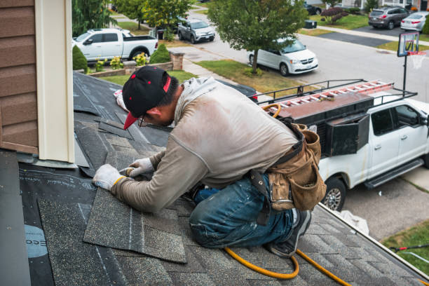 Professional Roofing technician working in Hyannis Port, MA